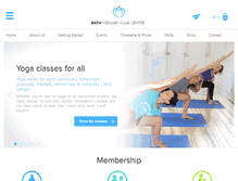 Tablet Screenshot of bath-iyengar-yoga.com